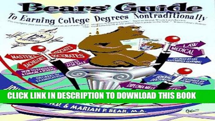 Collection Book Bears Guide to Earning College Degrees Nontraditionally