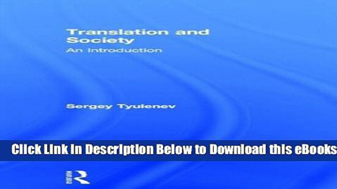 [PDF] Translation and Society: An Introduction Online Books