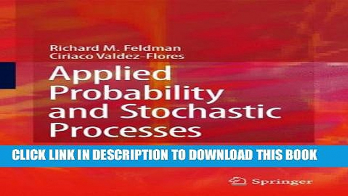 [PDF] Applied Probability and Stochastic Processes Full Colection