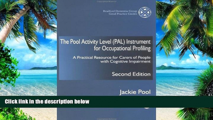 Big Deals  The Pool Activity Level (Pal) Instrument for Occupational Profiling: A Practical