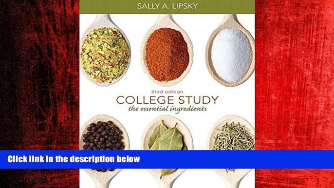 Online eBook College Study: The Essential Ingredients Plus NEW MyStudentSuccessLab Update --