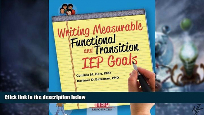 Big Deals  Writing Measurable Functional and Transition IEP Goals  Best Seller Books Best Seller