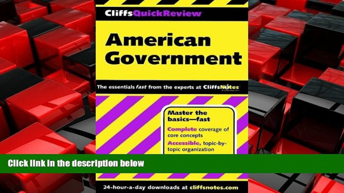 Popular Book CliffsQuickReview American Government (Cliffs Quick Review (Paperback))