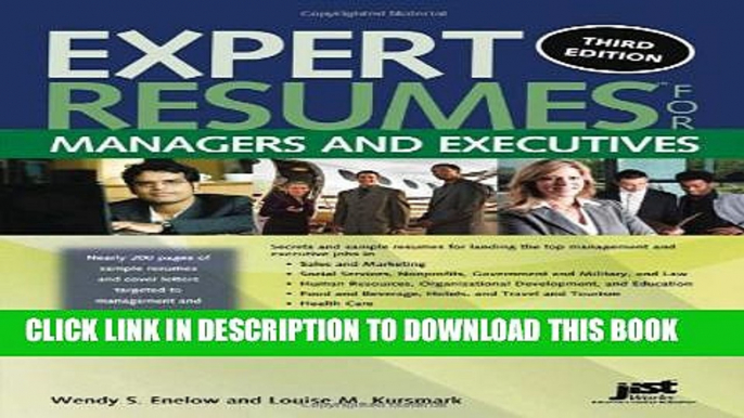 [PDF] Expert Resumes for Managers and Executives, 3rd Ed Full Online