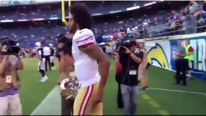 Fans Booed & Heckled Colin Kaepernick after refusing to stand for US national anthem