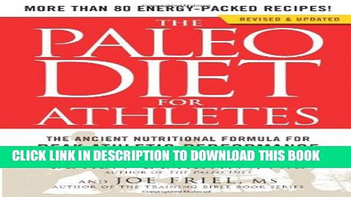 New Book The Paleo Diet for Athletes: The Ancient Nutritional Formula for Peak Athletic Performance