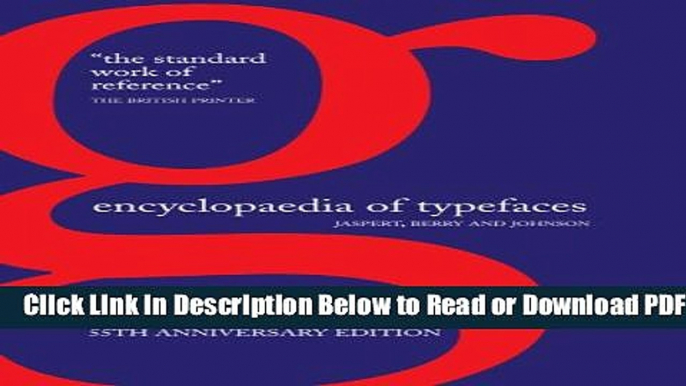 [Get] Encyclopaedia of Typefaces Free Online