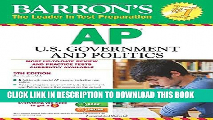 Collection Book Barron s AP U.S. Government and Politics, 9th Edition (Barron s AP United States