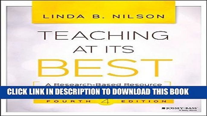 New Book Teaching at Its Best: A Research-Based Resource for College Instructors