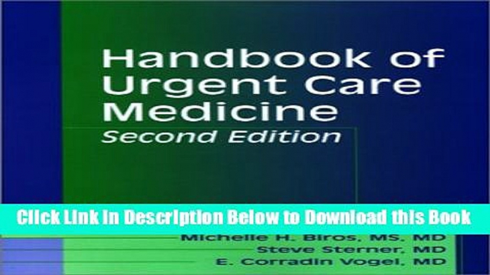 [Best] Handbook of Urgent Care Medicine, 2e (Materials Research Society Symposium Proceedings)