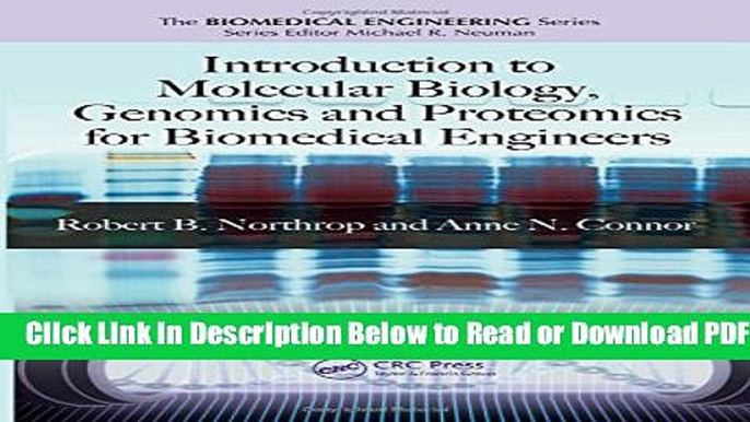 [Download] Introduction to Molecular Biology, Genomics and Proteomics for Biomedical Engineers