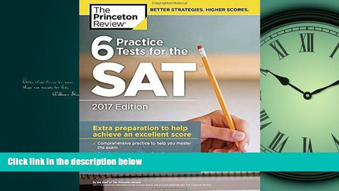 Enjoyed Read 6 Practice Tests for the SAT, 2017 Edition (College Test Preparation)