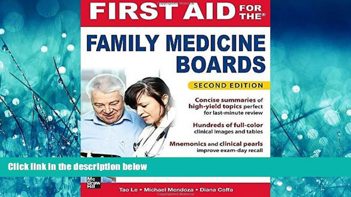 For you First Aid for the Family Medicine Boards, Second Edition (1st Aid for the Family Medicine