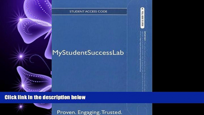 different   NEW MyStudentSuccessLab 3.0 -- Access Card