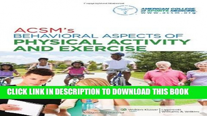 [PDF] ACSM s Behavioral Aspects of Physical Activity and Exercise (Point (Lippincott Williams