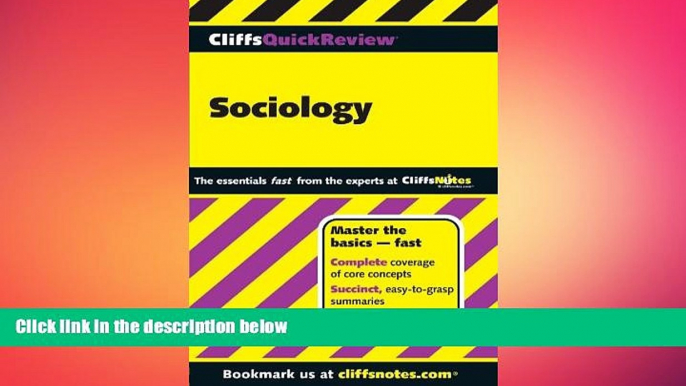 there is  CliffsQuickReview Sociology (Cliffs Quick Review (Paperback))