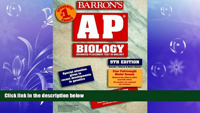 different   Ap Biology: Advanced Placement Test in Biology (5th ed)