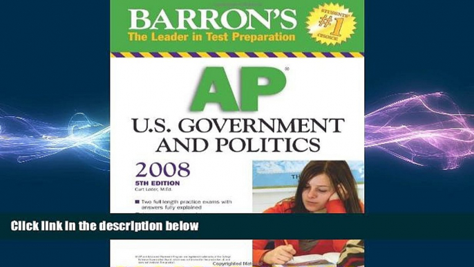 complete  Barron s AP U.S. Government and Politics