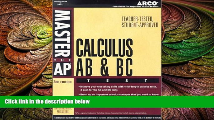 behold  Master AP Calculus AB, 3rd ed (Arco Master the AP Calculus AB   BC Test)