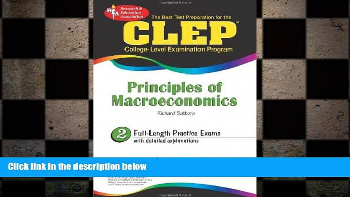 behold  The Best Test Preparation for the CLEP: Principles of Macroeconomics