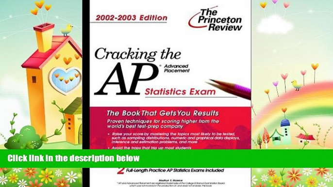 complete  Cracking the AP Statistics, 2002-2003 Edition (College Test Prep)