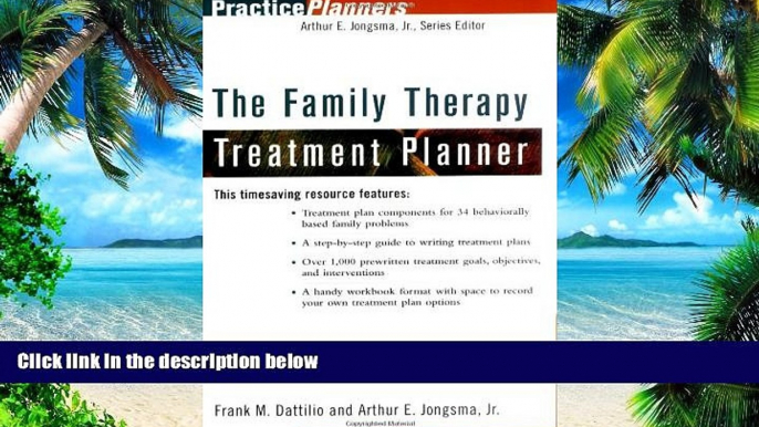 Big Deals  The Family Therapy Treatment Planner  Free Full Read Most Wanted