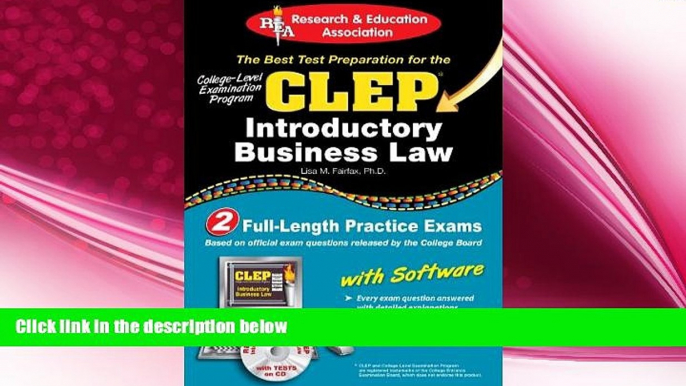 complete  CLEPÂ® Introductory Business Law with CD (CLEP Test Preparation)