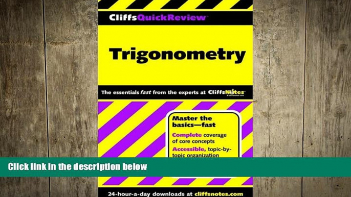 different   CliffsQuickReview Trigonometry (Cliffs Quick Review (Paperback))