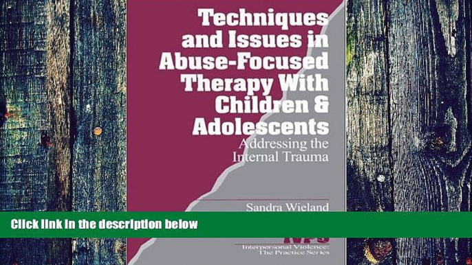 Big Deals  Techniques and Issues in Abuse-Focused Therapy with Children   Adolescents: Addressing