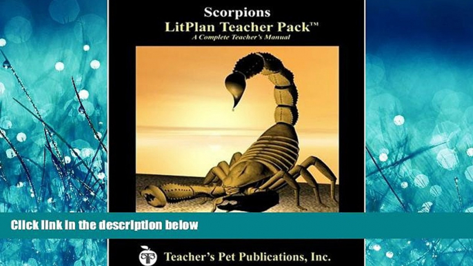 Enjoyed Read Scorpions LitPlan - A Novel Unit Teacher Guide With Daily Lesson Plans (LitPlans on CD)