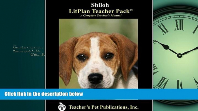 Online eBook Shiloh LitPlan - A Novel Unit Teacher Guide With Daily Lesson Plans (LitPlans on CD)