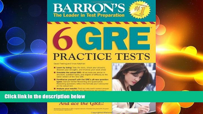 complete  Barron s 6 GRE Practice Tests