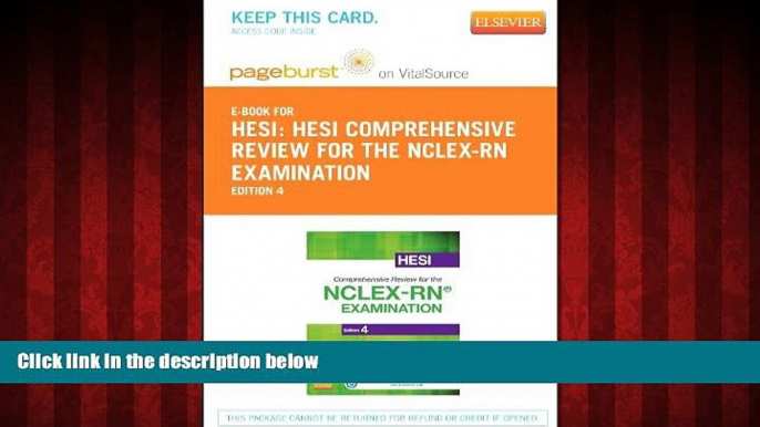 Enjoyed Read HESI Comprehensive Review for the NCLEX-RN Examination - Elsevier eBook on