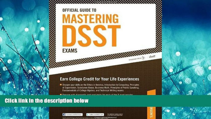 Popular Book Official Guide to Mastering DSST Exams