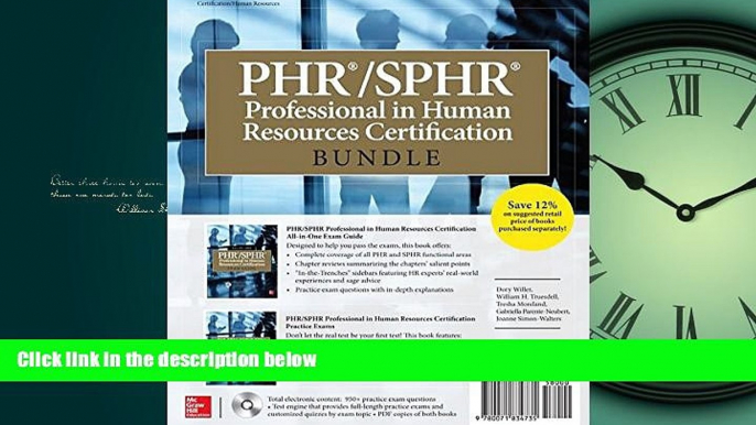 Online eBook PHR/SPHR Professional in Human Resources Certification Bundle (All-in-One)