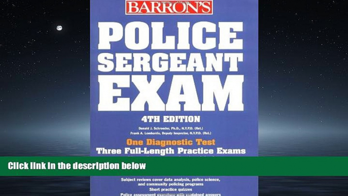 Online eBook Police Sergeant Exam (Barron s Police Sergeant Examination)