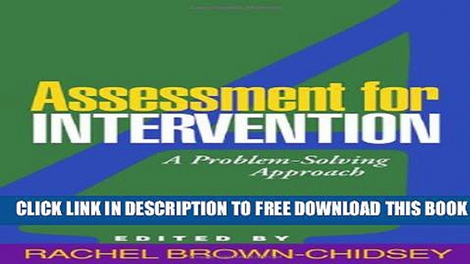 New Book Assessment for Intervention, First Edition: A Problem-Solving Approach