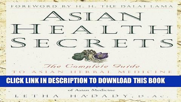 Collection Book Asian Health Secrets: The Complete Guide to Asian Herbal Medicine