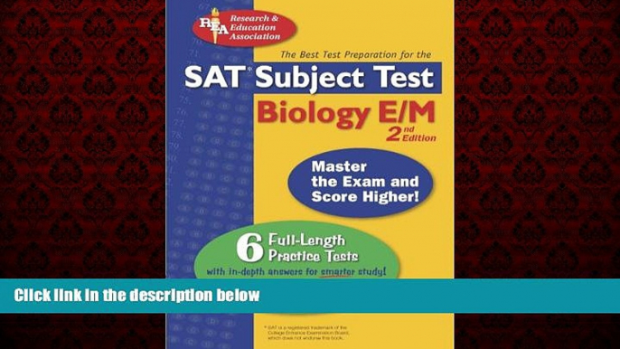 Popular Book SAT Subject Testâ„¢: Biology E/M w/CD (SAT PSAT ACT (College Admission) Prep)