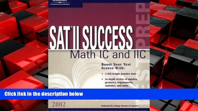 Choose Book SAT II Success MATH 1C and 2C 2002 (Peterson s SAT II Success)