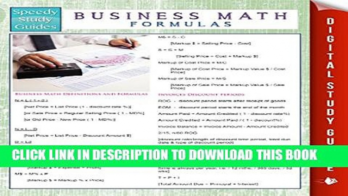 [PDF] Business Math Formulas (Speedy Study Guides) (Business Math Workbook) Popular Online