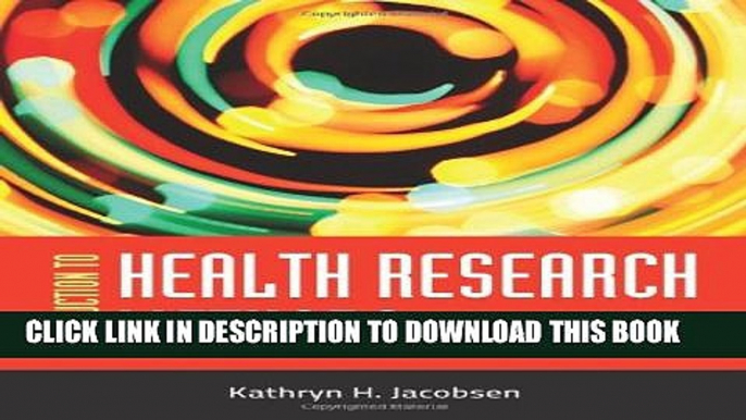 New Book Introduction To Health Research Methods: A Practical Guide