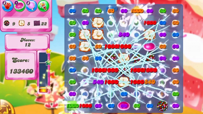 Candy Crush Saga Level 1653 - No boosters color bomb - wall break