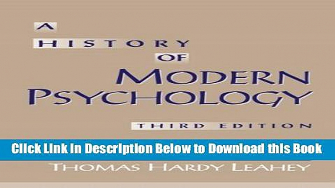 [Best] A History of Modern Psychology (3rd Edition) Online Ebook