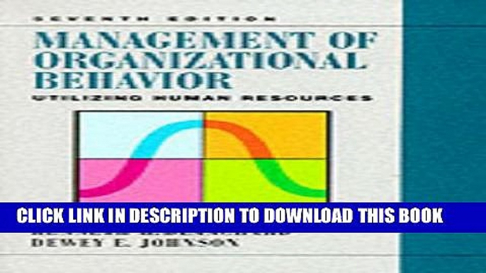 [PDF] Management of Organizational Behavior: Utilizing Human Resources Popular Online