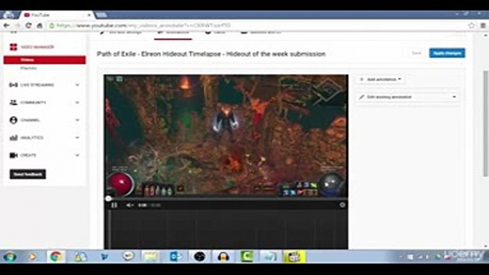 Add Annotations to your YouTube video