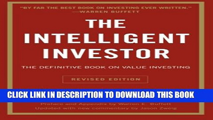 Collection Book The Intelligent Investor: The Definitive Book on Value Investing. A Book of