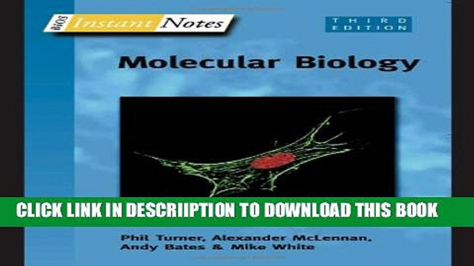 [PDF] BIOS Instant Notes in Molecular Biology Full Online