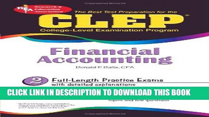 Collection Book CLEPÂ® Financial Accounting (CLEP Test Preparation)