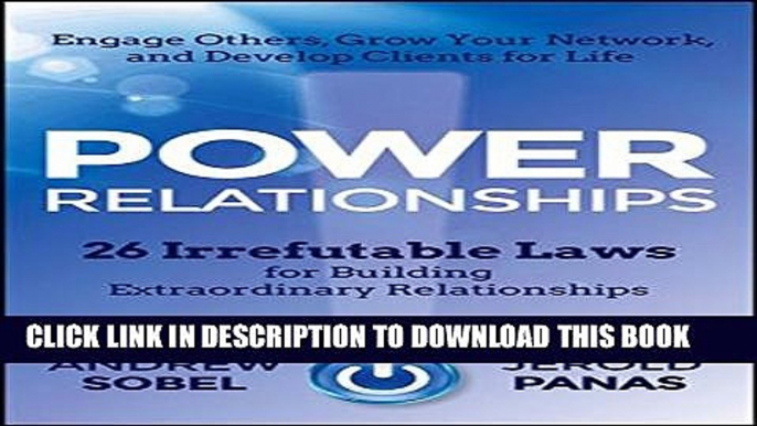 Collection Book Power Relationships: 26 Irrefutable Laws for Building Extraordinary Relationships